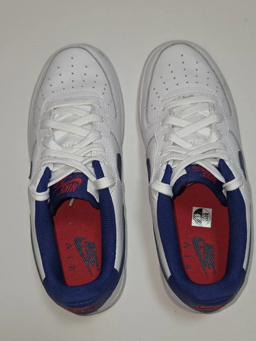Nike Air Force 1 Low GS 6Y White Royal Blue Red AF1 Retro Streetwear Sneakers